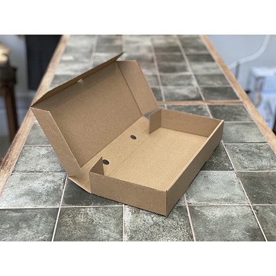 Caja kraft microcanal no parafinada. 30 x 15 x 5 cm - 100 Uds - Klimer