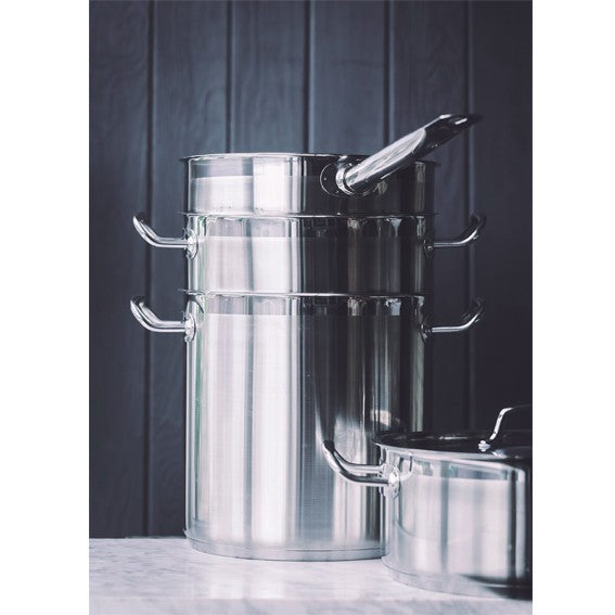 Cazo recto de acero inox 18/10. Varias medidas - 1 Ud. - Klimer