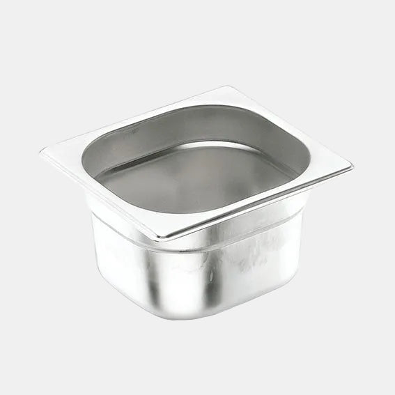Cubeta acero inox tamaño GN 1/6. 17,6 x 16,2 cm. Varias alturas - 1 Ud. - Klimer