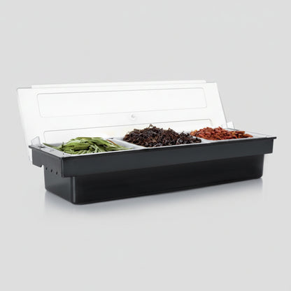 Organizador de alimentos con tapa. 50 x 16 x 9 cm. Varias capacidades - 1 Ud. - Klimer