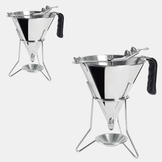 Dosificador de líquidos con soporte y platillo acero inox. ø19 x 27 cm. 2 L - 1 Ud. - Klimer