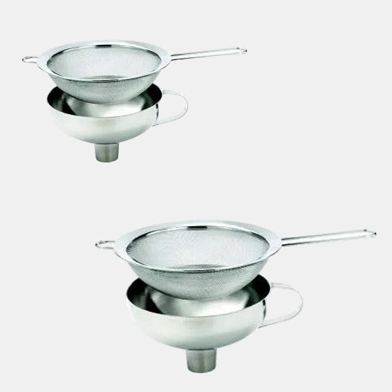 Embudo + colador acero inox para sifón - 1 ud. - Klimer
