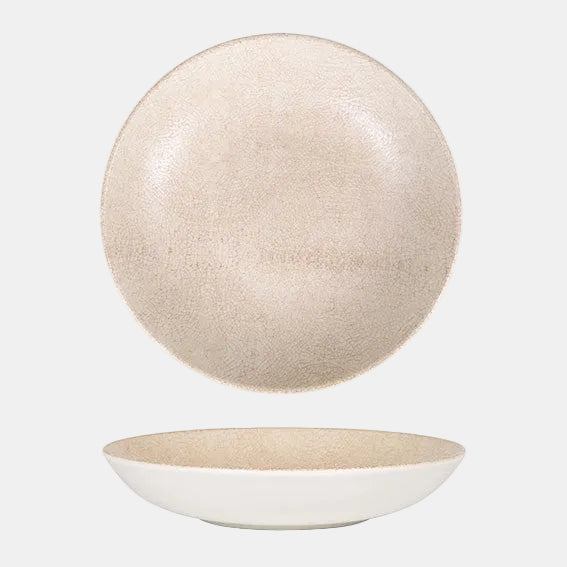 Plato hondo de porcelana Kershef. ø23 x 4 cm 100 ml - 6 Uds. - Klimer