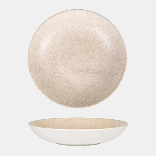 Plato hondo de porcelana Kershef. ø23 x 4 cm 100 ml - 6 Uds. - Klimer