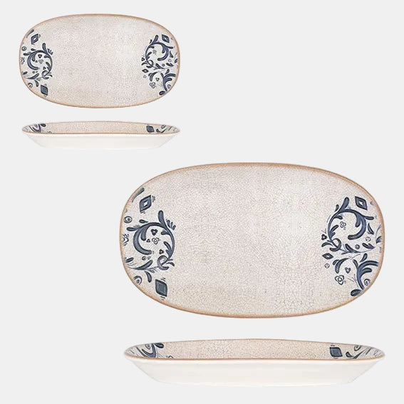 Fuente oval de porcelana Laudum. Varias medidas y unidades - Klimer