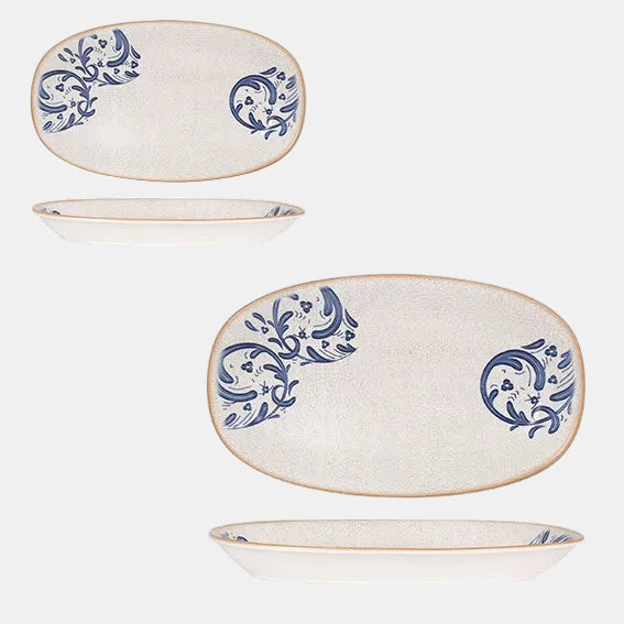 Fuente oval de porcelana Laudum. Varias medidas y unidades - Klimer
