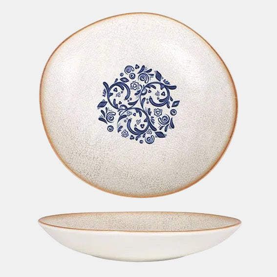 Plato hondo irregular porcelana Laudum. 26 x 24 cm - 6 Uds. - Klimer