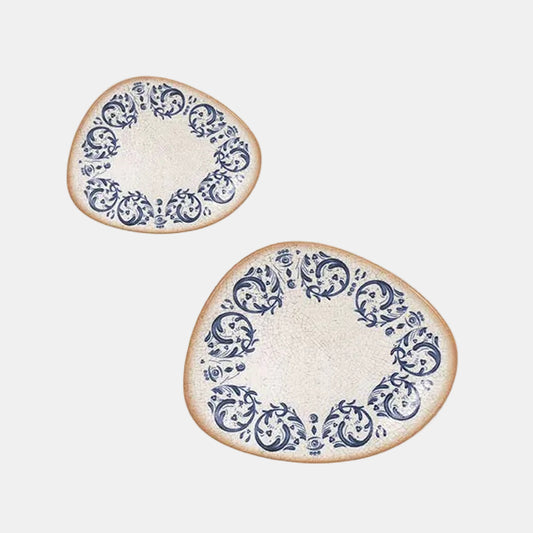 Plato pan irregular porcelana Laudum. 19 x 15 cm - 12 Uds. - Klimer