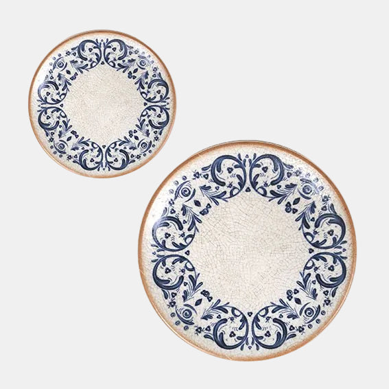 Plato postre porcelana Laudum. ø21 x 2,2 cm - 12 Uds. - Klimer