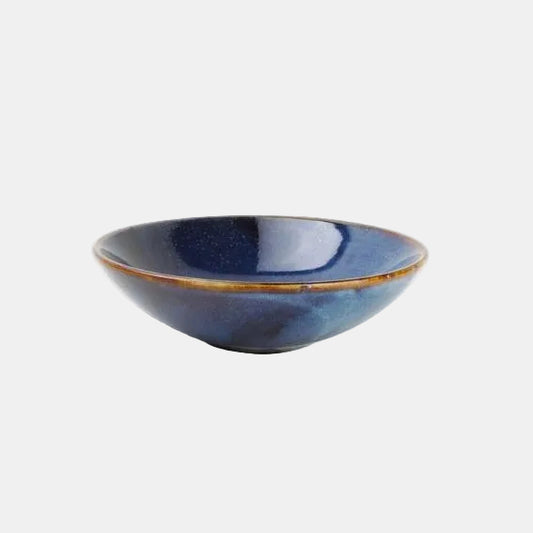 Bowl de porcelana azul Nova. ø23 x 7 cm - 4 Uds. - Klimer