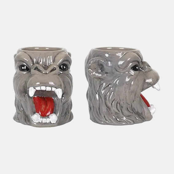 Vaso Tiki de porcelana forma de orangután Hasira. 11 x 16 cm. 65 cl - 4 Uds. - Klimer