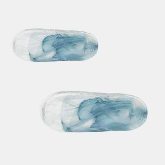 Bandeja de cristal oval Santorini. 53 x 21 x 2,5 cm - 3 Uds - Klimer