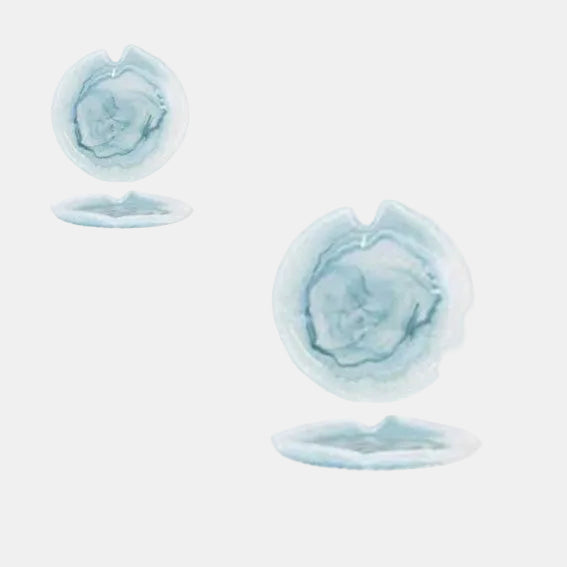 Plato de cristal Santorini. Varias medidas - 12 Uds. - Klimer