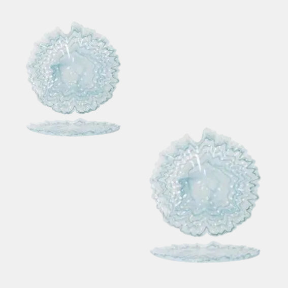 Plato de cristal Santorini. ø31 x 2,5 cm - 6 Uds. - Klimer