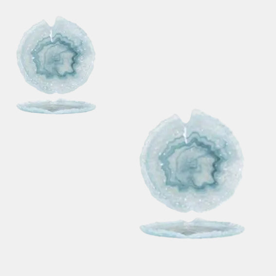 Plato de cristal Santorini. ø24 x 2,5 cm - 12 Uds. - Klimer