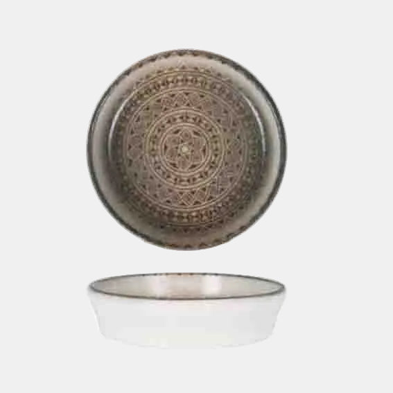 Bowl de porcelana recto Hygge Damasquino. ø10 cm - 12 Uds. - Klimer