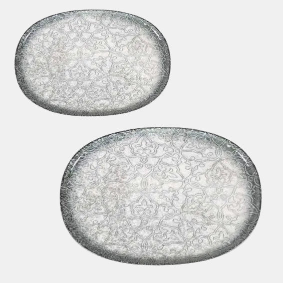 Bandeja de porcelana oval Hygge Tequendama. Varias medidas - 6 Uds. - Klimer