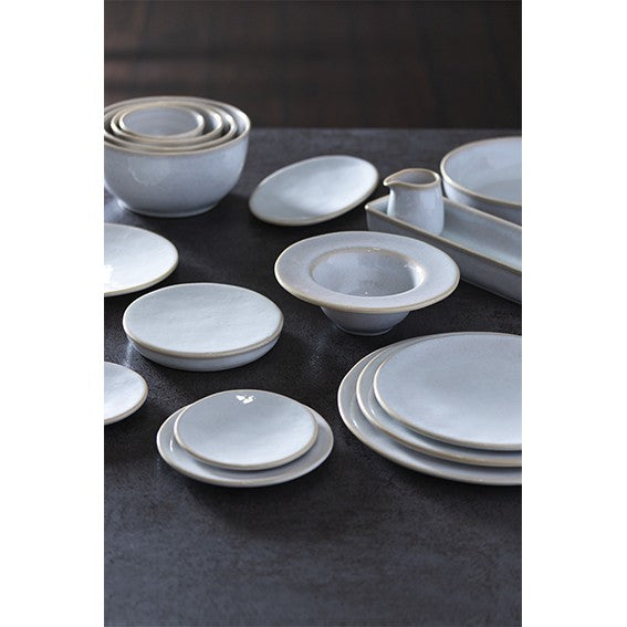 Plato hondo de gres Roda blanco. ø22 x 5 cm - 6 Uds. - Klimer