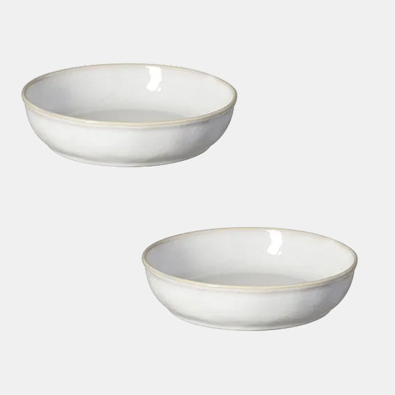 Plato hondo de gres Roda blanco. ø22 x 5 cm - 6 Uds. - Klimer