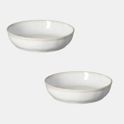 Plato hondo de gres Roda blanco. ø22 x 5 cm - 6 Uds. - Klimer