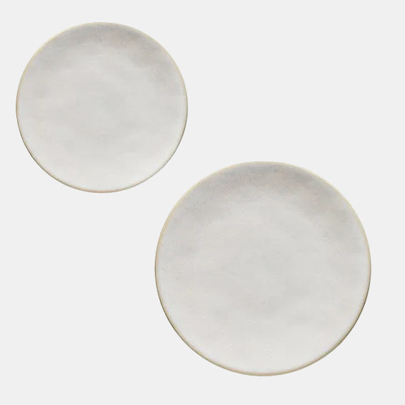 Plato llano de gres Roda blanco. Varias medidas - 6 Uds. - Klimer