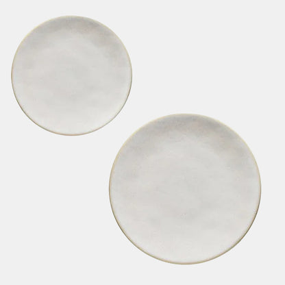 Plato llano de gres Roda blanco. Varias medidas - 6 Uds. - Klimer