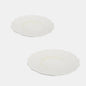 Plato llano de porcelana Floret Blanco. Varias medidas - 4 Uds. - Klimer