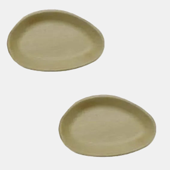 Plato ovalado de hoja de palma. Varias medidas - 100 Uds. - Klimer