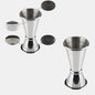 Medidor doble acero inox brillo 2/4 cl. Varios colores - 1 Ud. - Klimer