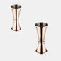 Medidor doble acero inox brillo 2,5/5 cl. Varios colores - 1 Ud. - Klimer