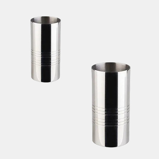 Medidor básico recto Jigger doble medida acero inox. ø3,5 x 7,5 cm. 3/5 cl - 1 Ud. - Klimer