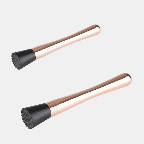 Muddler acero inox brillante y cabeza de silicona dentada. ø3,5 x 20,5 cm - 1 Ud. - Klimer