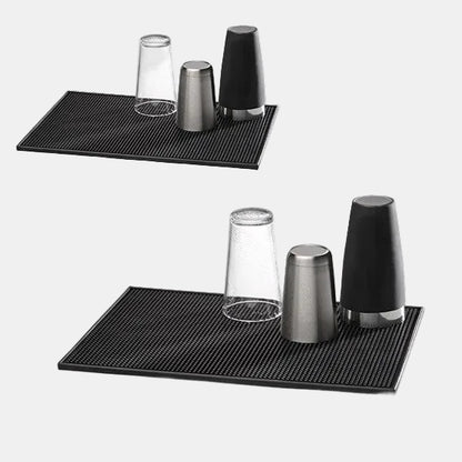 Tapete antideslizante escurridor para barra de coctelería. 30 x 15 cm - 1 Ud. - Klimer