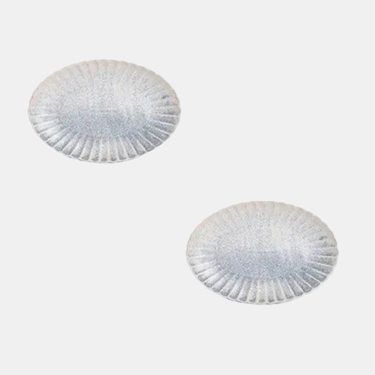 Fuente oval de porcelana Dune azul. Varias medidas - 4 Uds. - Klimer