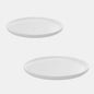Plato llano de porcelana blanca Hygge. Varias medidas - 6 Uds. - Klimer