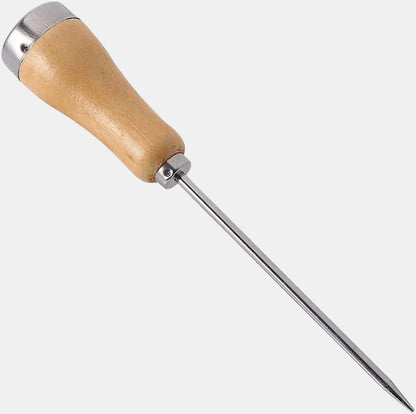 Pica hielos clásico mango de madera y punzón de acero. 23 cm - 1 Ud - Klimer