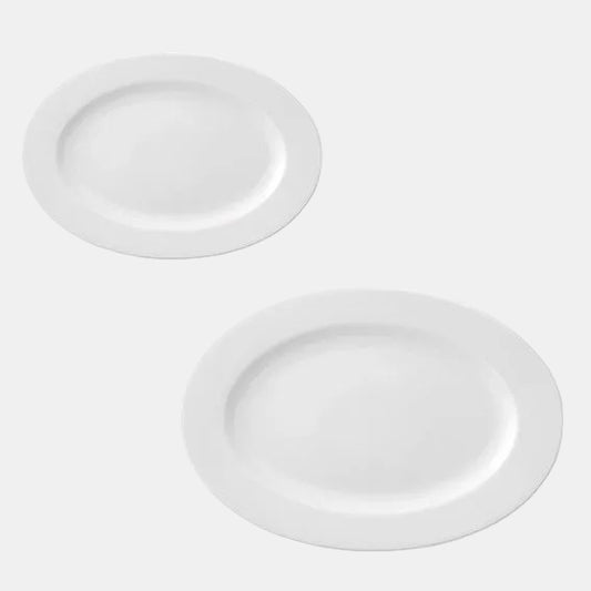Plato oval porcelana Prime Ariane. ø22 cm - 12 Uds. - Klimer