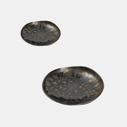 Prato fundo de porcelana preto Nobile. ø20 cm - 4 unidades.