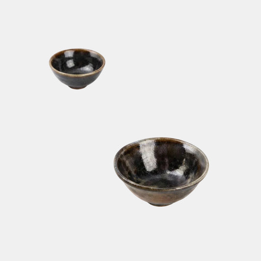 Bowl de porcelano negro Nobile. 7 x 2.5 cm - 6 Uds.