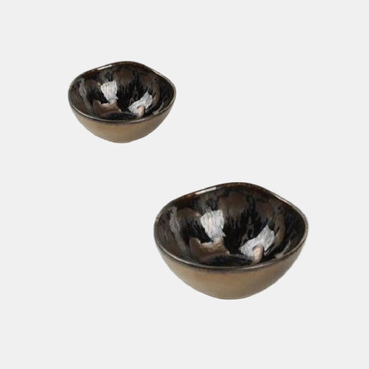Bowl de porcelana negro Nobile. 11 x 5.5 cm - 4 Uds.