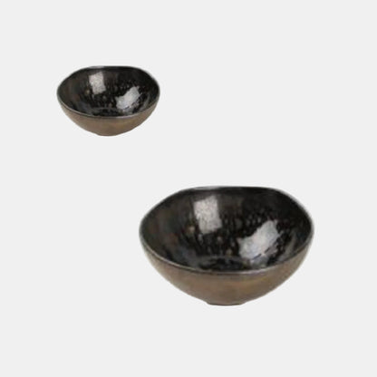 Taça de porcelana preta Nobile. 15 x 6.5 cm - 4 Unidades.