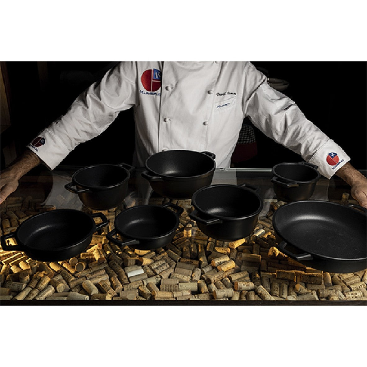 Cazuela alta sin tapa de aluminio fundido. Varias medidas - 1 Ud. - Klimer