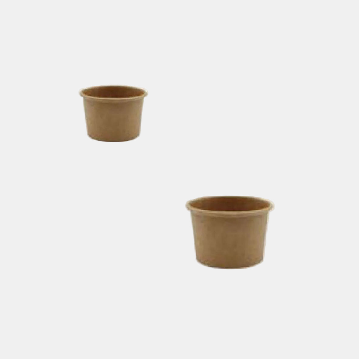 Molinheiro de cartão kraft biodegradável. 6,15 cm 60 ml - 2000 unidades.