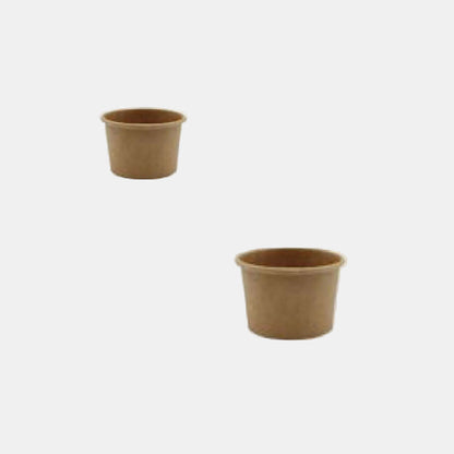 Molinheiro de cartão kraft biodegradável. 6,15 cm 60 ml - 2000 unidades.