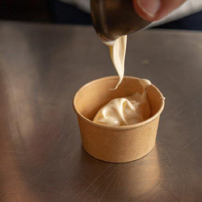 Molinheiro de cartão kraft biodegradável. 6,15 cm 60 ml - 2000 unidades.