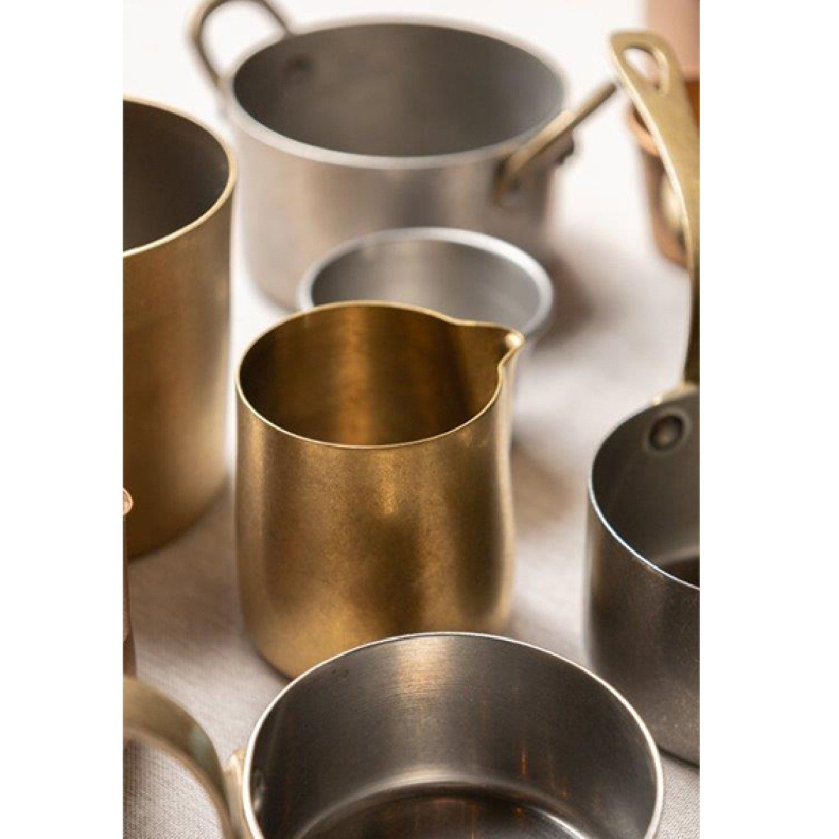 Jarra acero oro vintage. 12 cl - 12 Uds. - Klimer