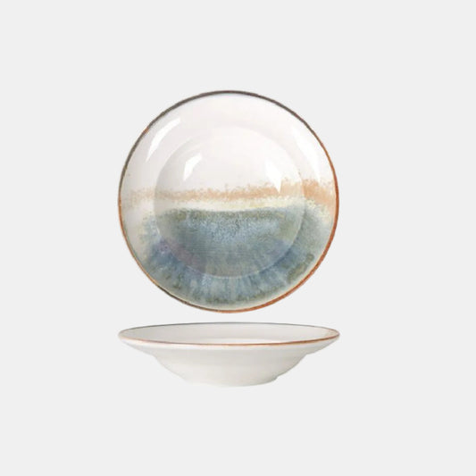 Caravansar porcelain pasta plate 24 x 5 cm (6 Units).