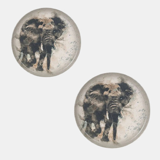 "Savanna" Elephant porcelain presentation plate 32 cm (6 units).