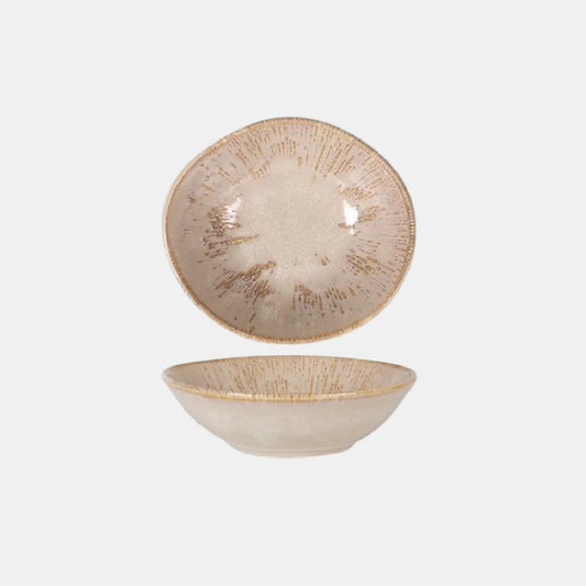 Tango Baroque Brown Porcelain Bowl I 18 x 16 x 5.5 cm (12 Pcs)