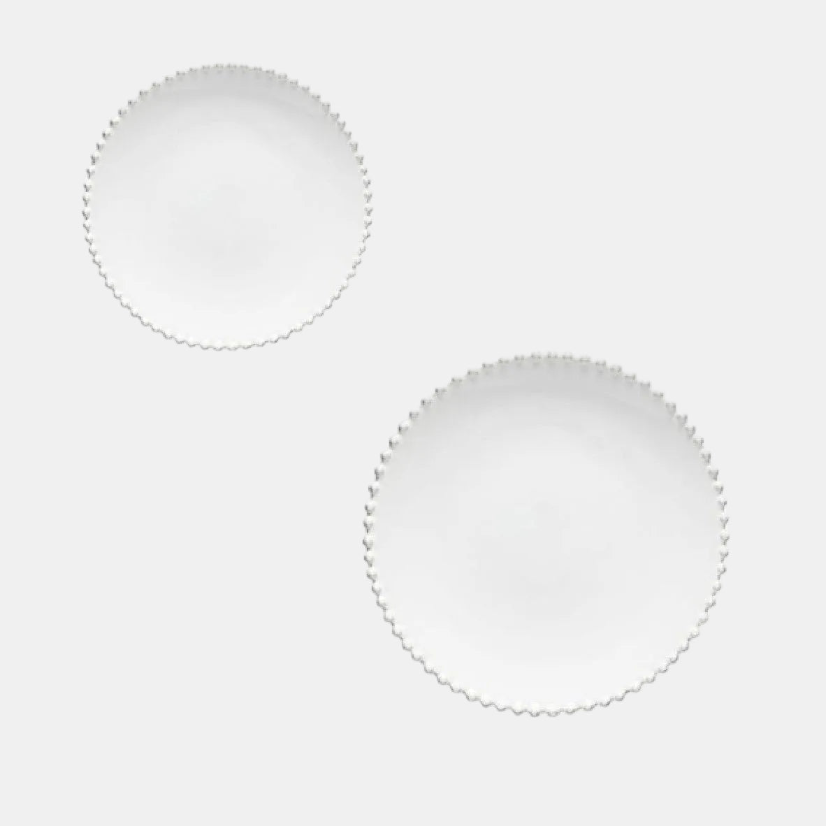 Prato Raso porcelana Pearl. Várias medidas e unidades.